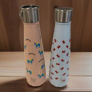 Sip by S’well Water Bottle Lot of 2 Kids Unicorns Lobsters Unisex Summer School
